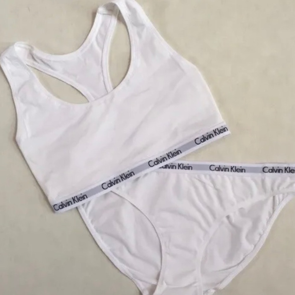 NEW Calvin Klein Unlined Bralette Bikini Set 2pc